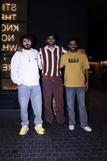 Divyendu Sharma and Abhishek Banerjee snapped at the screening of 'Agni'