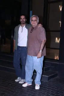 Dino Morea and Hansal Mehta snapped at the screening of 'Agni'