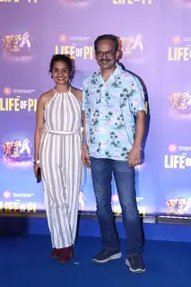 Amruta Subhash snapped at the pre-function of the opening show of 'Life of Pi'