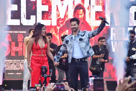 Varun Dhawan and Wamiqa Gabbi grace the trailer launch of Baby John