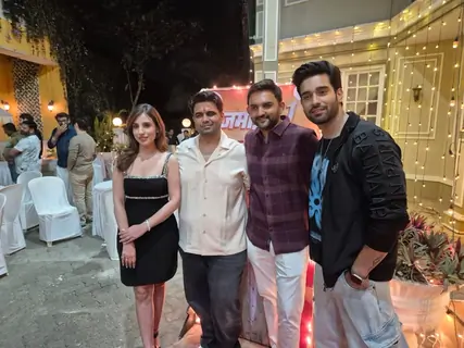 Simran Kaur and Abhishek Malik snapped at the show launch of Jamai No. 1