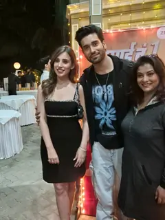 Simran Kaur and Abhishek Malik snapped at the show launch of Jamai No. 1