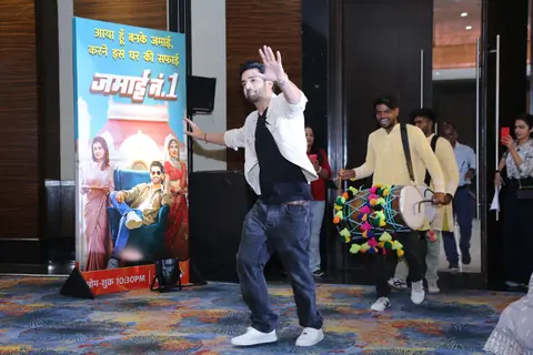 Abhishek Malik snapped at the show launch of ' Jamai No. 1' on Zee TV