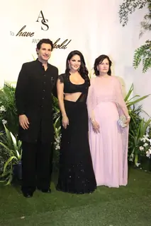 Sunny Leone and Daniel Weber attend Aaliyah Kashyap’s wedding ceremony