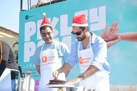 Varun Dhawan snapped promoting Baby John at St Andrew School