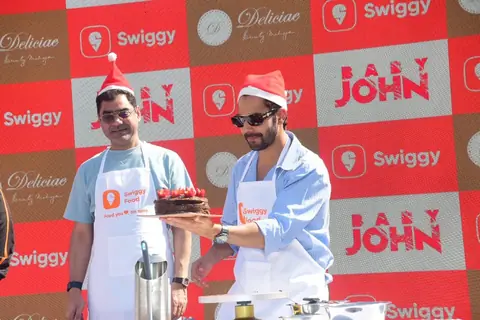 Varun Dhawan snapped promoting Baby John at St Andrew School