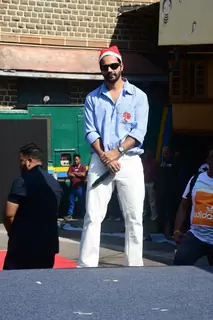 Varun Dhawan snapped promoting Baby John at St Andrew School