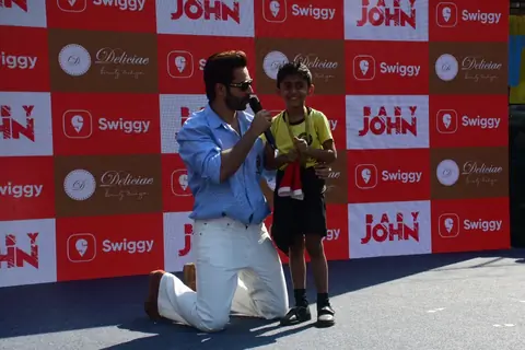 Varun Dhawan snapped promoting Baby John at St Andrew School