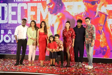 Varun Dhawan, Atlee Kumar, Wamiqa Gabbi and Keerthy Suresh  snapped promoting Baby John