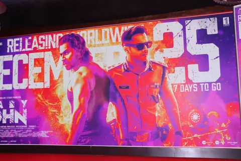 Varun Dhawan snapped promoting Baby John