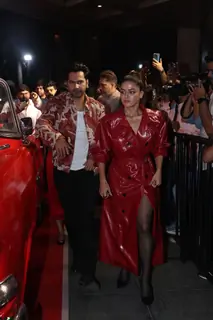 Varun Dhawan and Wamiqa Gabbi snapped promoting Baby John