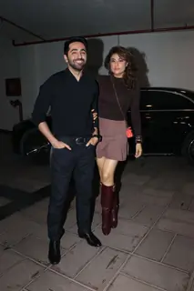 Ayushmann Khurrana and Tahira Kashyap Khurrana  snapped in the city