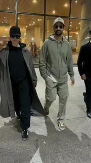 Katrina Kaif and Vicky Kaushal snapped at the airport