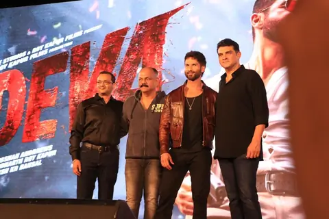Shahid Kapoor and Siddharth Roy Kapur snapped at 'Deva' teaser launch