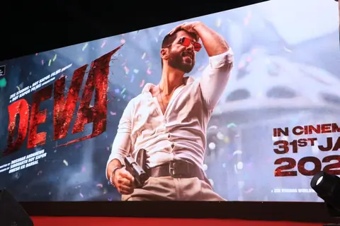Shahid Kapoor snapped at 'Deva' teaser launch
