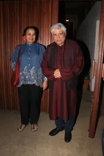 Shabana Azmi and Javed Akhtar snapped in the city