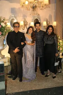 Armaan Malik and Aashna Shroff attend Armaan Malik and Aashna Shroff’s wedding reception