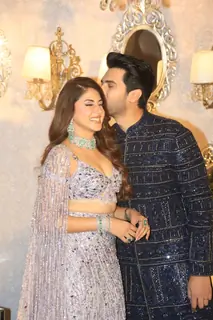Armaan Malik and Aashna Shroff attend Armaan Malik and Aashna Shroff’s wedding reception