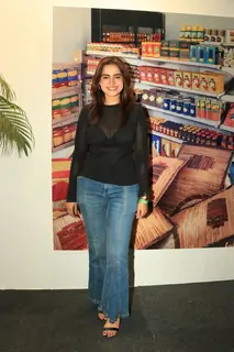 Ayesha Khan snapped at Ajio Luxe event