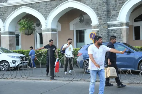 Virat Kohli snapped in the city