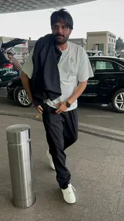 Jaideep Ahlawat snapped at the airport
