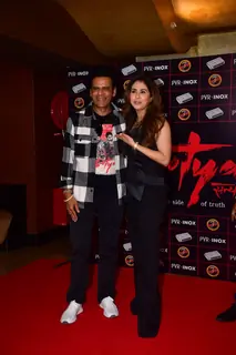 Urmila Matondkar and Manoj Bajpayee attend Satya’s re-release event