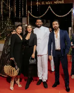 Samita Bangargi and Ashish Chowdhry  attend Bombay Parsi Bhonu hosted by Sonam Shivdutt Das and Luth Damania families