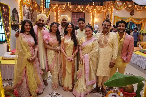 Shalini Kapoor Sagar, Saptrishi Ghosh, Vikas Grover and Sonakshi Batra cast snapped from the set of Rabb Rakha
