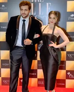 Elli Avram and Ashish Chanchlani  grace the red carpet of Elle List 2025 Awards
