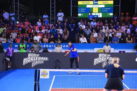 Ali Fazal snapped at the World Pickleball League