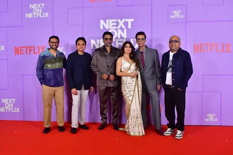 Karan Johar, R. Madhavan and Fatima Sana Shaikh Grace The Red Carpet of Next on Netflix slate launch 2025 Event