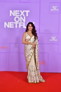 Fatima Sana Shaikh Grace The Red Carpet of Next on Netflix slate launch 2025 Event