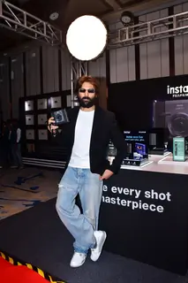 Kartik Aaryan snapped at the Fujifilm Instax new camera launch