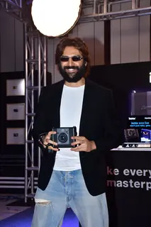 Kartik Aaryan snapped at the Fujifilm Instax new camera launch