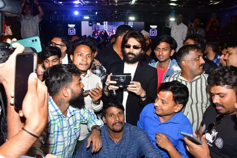 Kartik Aaryan snapped at the Fujifilm Instax new camera launch