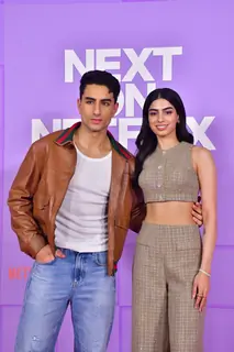 Ibrahim Ali Khan and Khushi Kapoor grace The Red Carpet Of What's Next on Netflix 2025 Event