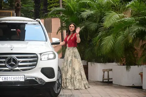 Parineeti Chopra snapped at Siddharth Chopra and Neelam Upadhyaya's Wedding 