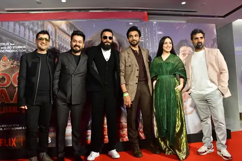 Yami Gautam, Aditya Dhar, Ranveer Singh and Pratik Gandhi grace the premiere of Dhoom Dhaam