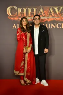 Dinesh Vijan snapped at Chhaava Album Launch