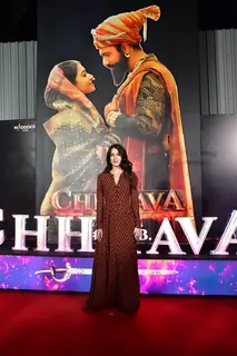 Isabelle Kaif grace the screeing of Chhaava