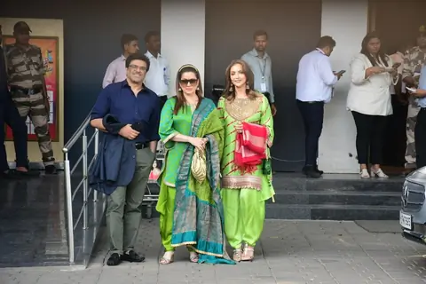 Samir Soni, Neelam Kothari and Seema Sajdeh snapped at Kalina Airport