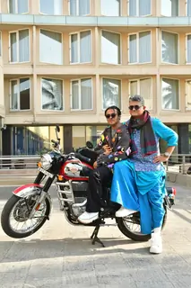 Gajraj Rao and Sparsh Shrivastav snapped promoting upcoming series 'Dupahiya'