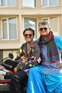 Gajraj Rao and Sparsh Shrivastav snapped promoting upcoming series 'Dupahiya'