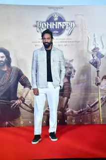Vishnu Manchu snapped at Kannappa teaser launch