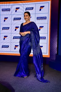 Vidya Balan snapped at Federal Bank’s press conference and launch event
