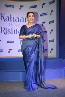 Vidya Balan snapped at Federal Bank’s press conference and launch event