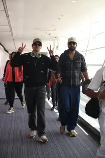 Vijay Varma and Abhishek Banerjee arrive in Jaipur for the IIFA Digital Awards 2025