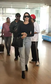Nora Fatehi arrive in Jaipur for the IIFA Digital Awards 2025