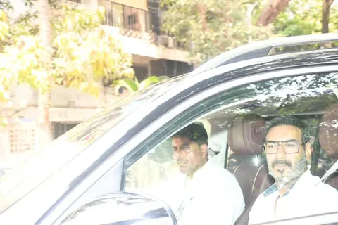 Ajay Devgn snapped leaving Ayan Mukherjee's house