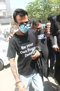 Yuzvendra Chahal arrive at the Bandra Family Court